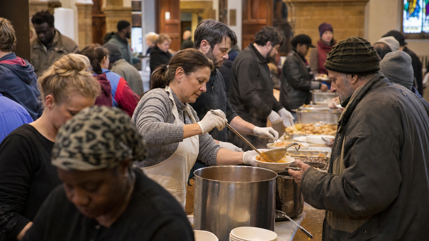 A candid community food service