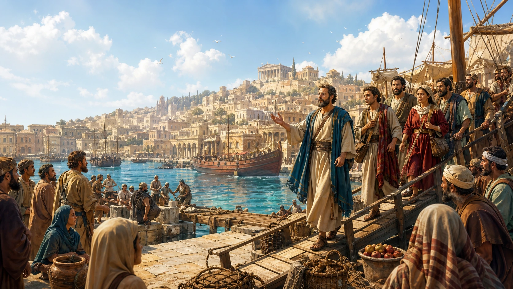 Cinematic Bible-story illustration example